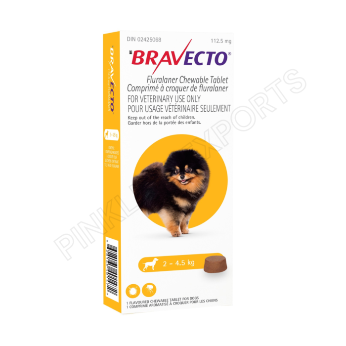 Bravecto 112.5 Mg (2 Kg - 4.5 Kg)