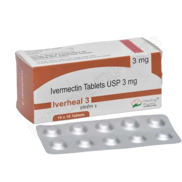Iverheal 3 Mg Tablets Box