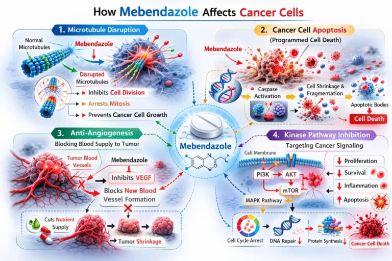 how mebendazole affects cancer