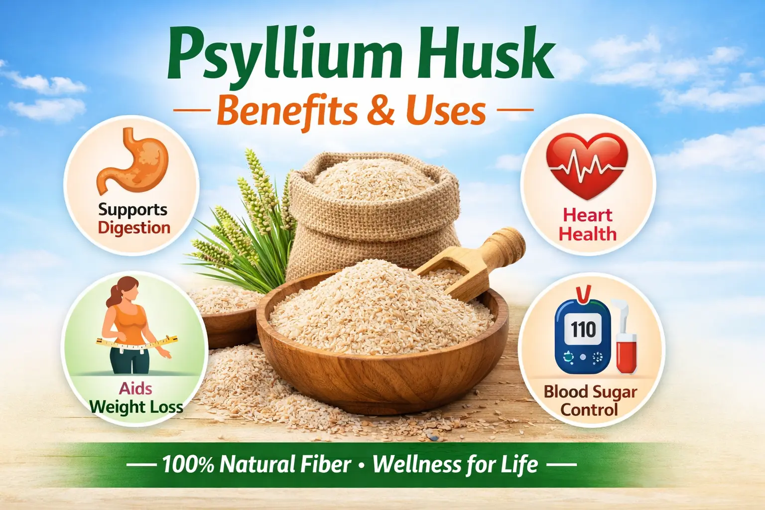 Psyllium husk: health benefits and uses