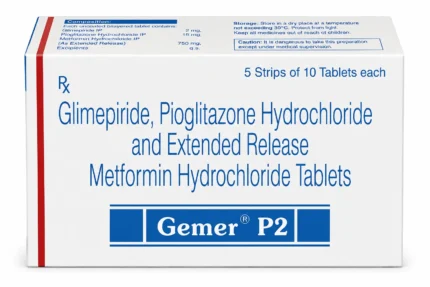 Glimepiride-Pioglitazone-Metformin 2mg-15mg-500mg