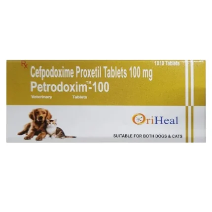 Oriheal Petrodoxim 100mg (Cefpodoxime Proxetil) Tablet for Dogs and Cats