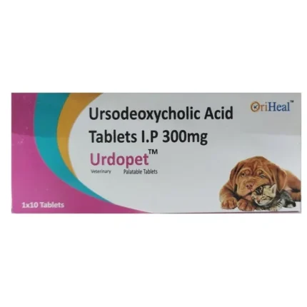 Oriheal Urdopet Tablet 300mg (Ursodeoxycholic) for Dogs and Cats