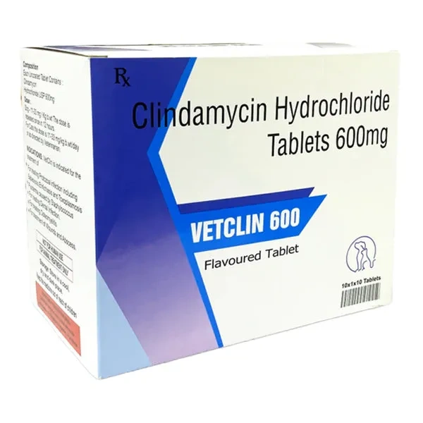 Vetclin_600mg_Tablets_600x (1) Sihil Vetclin 600mg Tablets (Clindamycin) for Dogs and Cats