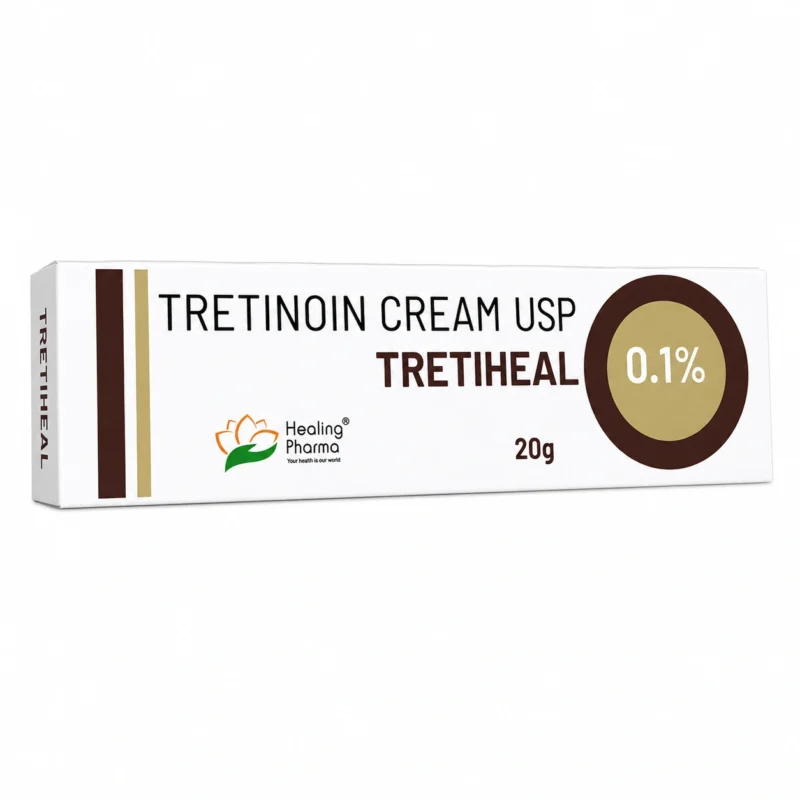 Tretinoin Cream 0.1%, 20g, Tretiheal, Healing Pharma, Anti-Acne, Anti-Wrinkle