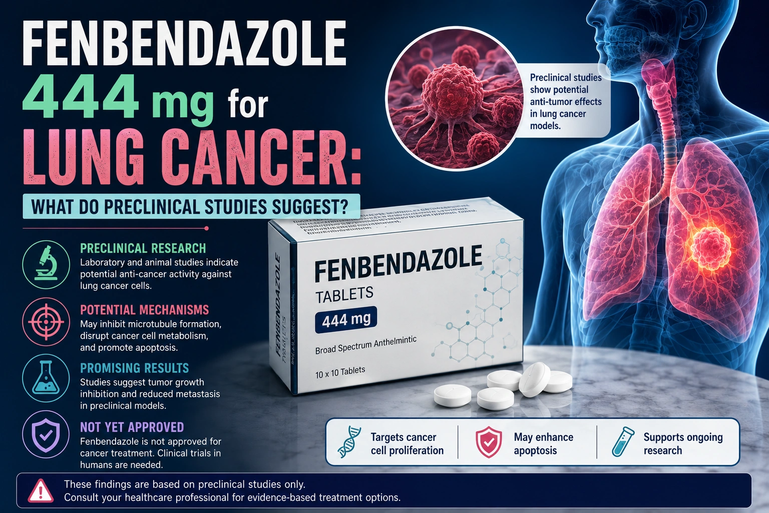 Fenbendazole 444 mg for Lung Cancer