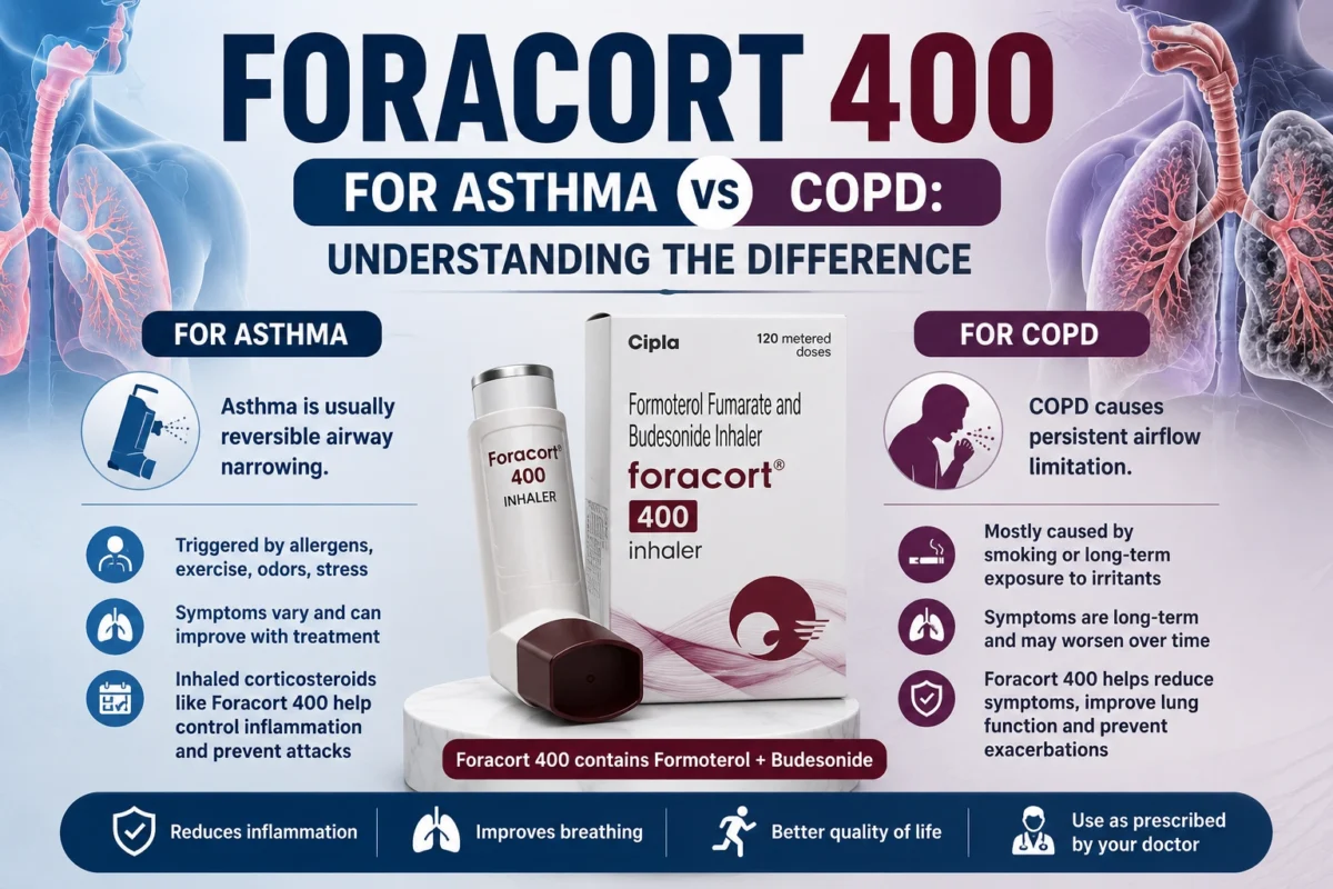 Foracort 400 for Asthma vs COPD