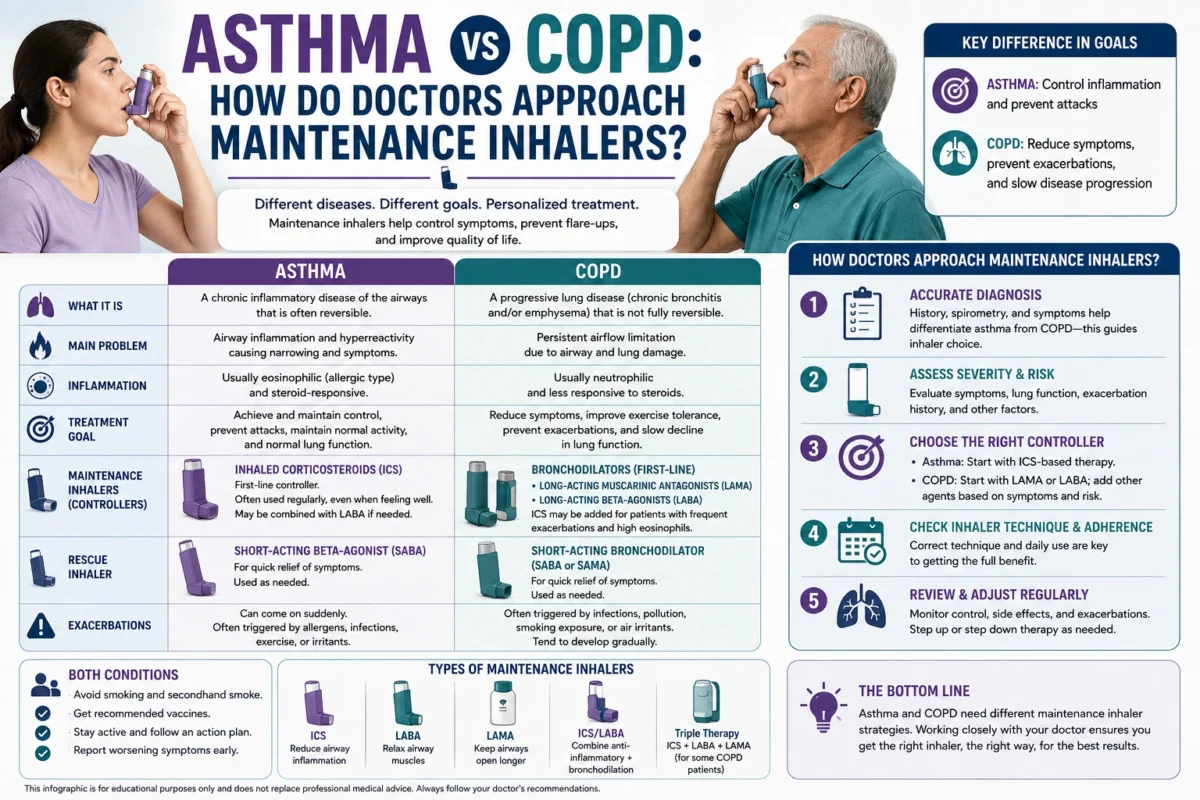 Asthma vs COPD