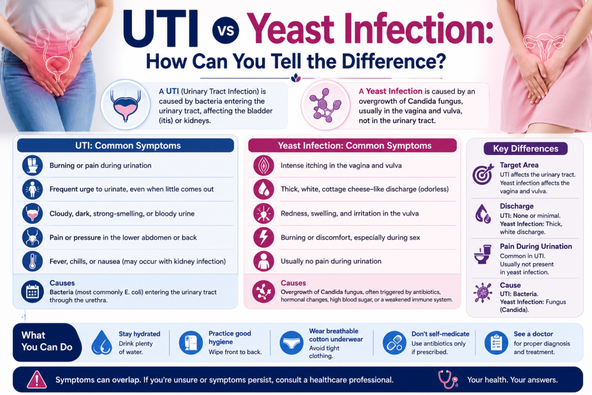 UTI vs Yeast Infection