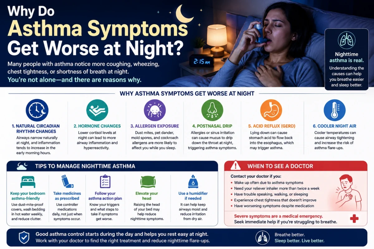 asthma worse at night