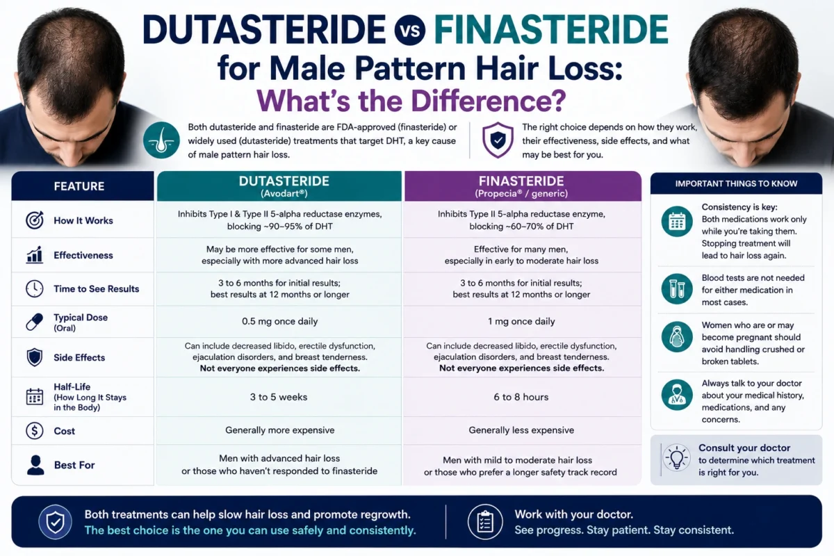 dutasteride vs finasteride hair loss