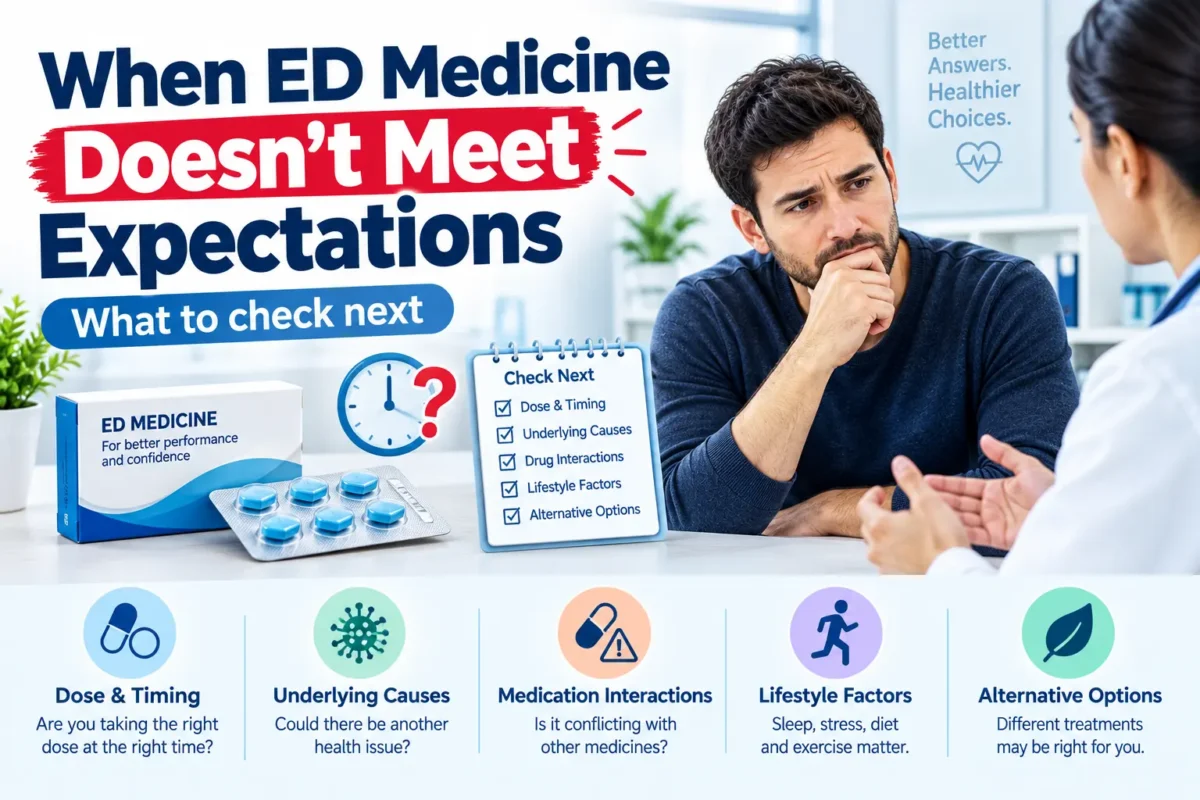 erectile dysfunction medicine not working