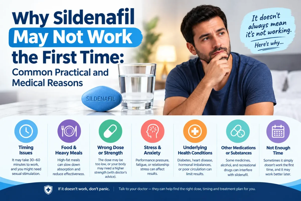 sildenafil not working first time