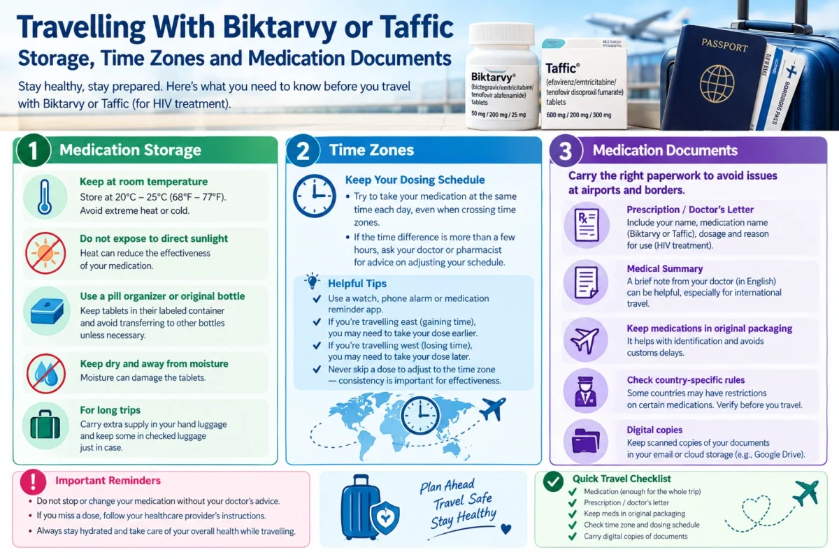 travelling with Biktarvy